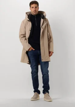 blauwe tommy hilfiger trui refined structure zi