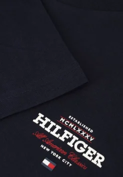 blauwe tommy hilfiger t-shirt monotype all american tee