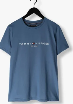 blauwe tommy hilfiger t-shirt tommy logo tee