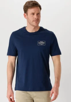blauwe tommy hilfiger t-shirt monotype printed label tee