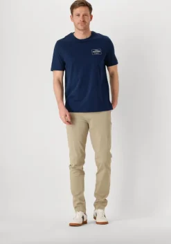 blauwe tommy hilfiger t-shirt monotype printed label tee