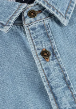 blauwe tommy jeans casual overhemd ls regular denim shirt ext