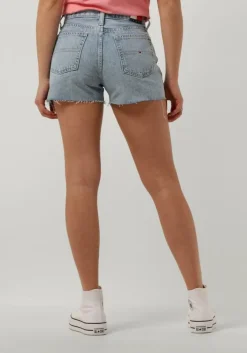 blauwe tommy jeans jeans hot pant bh0014da