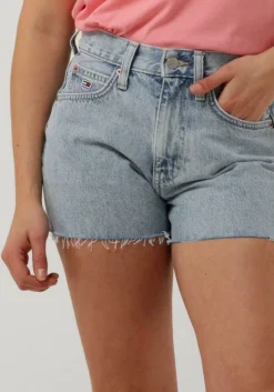 blauwe tommy jeans jeans hot pant bh0014da