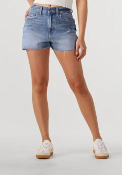 blauwe tommy jeans korte broek hot pant bi8036