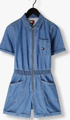 blauwe tommy jeans playsuits tjw lt denim playsuit