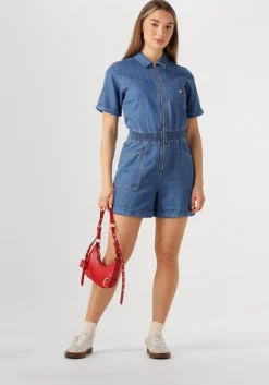 blauwe tommy jeans playsuits tjw lt denim playsuit