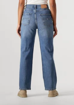 blauwe tommy jeans skinny jeans layla hr slim straight ch0130