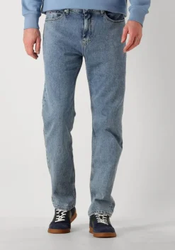 blauwe tommy jeans slim fit jeans ryan slim str ai4136