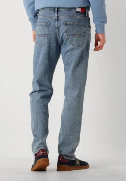 blauwe tommy jeans slim fit jeans ryan slim str ai4136