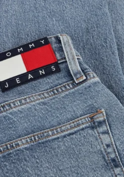 blauwe tommy jeans slim fit jeans ryan slim str ai4136