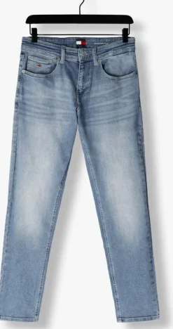 blauwe tommy jeans slim fit jeans scanton slim ai1239