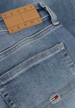 blauwe tommy jeans slim fit jeans scanton slim ai1239