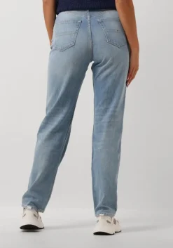 blauwe tommy jeans straight leg jeans julie uh str ch0115