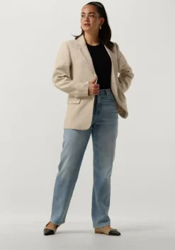 blauwe tommy jeans straight leg jeans julie uh str ch0115