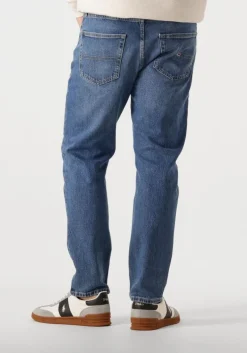 blauwe tommy jeans tapered jeans dad jeans rglr tprd cho130