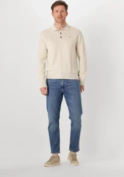 blauwe tommy jeans tapered jeans dad jeans rglr tprd cho130