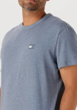 blauwe tommy jeans t-shirt tjm reg badge tee ext