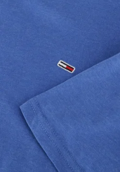 blauwe tommy jeans t-shirt tjm xslim jaspe htr tee ext