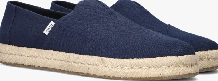 blauwe toms instappers alp rope 2.0