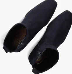 blauwe unisa enkellaarsjes langley