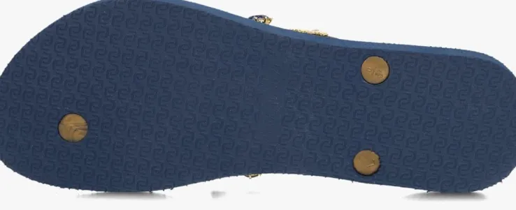 blauwe uzurii teenslippers alexia