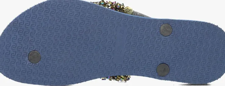 blauwe uzurii teenslippers classic aby