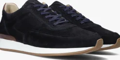 blauwe van bommel lage sneakers sbm-10020 libra