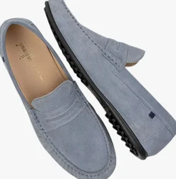 blauwe van bommel mocassins sbm-40017