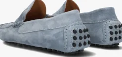 blauwe van bommel mocassins sbm-40019