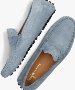 blauwe van bommel mocassins sbm-40019