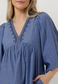 blauwe vanessa bruno mini jurk voguia