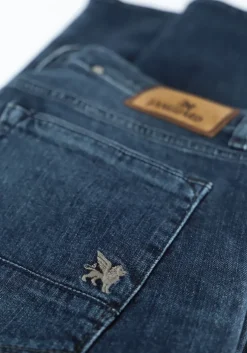 blauwe vanguard slim fit jeans v7 rider steel blue wash