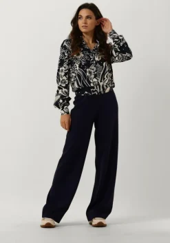 blauwe vanilia blouses swirl blouse