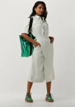 blauwe vanilia midi jurk the lauren