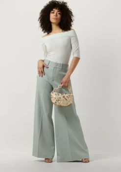 blauwe vanilia top viscose off shoulder ssl