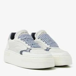 blauwe via vai lage sneakers isa josie