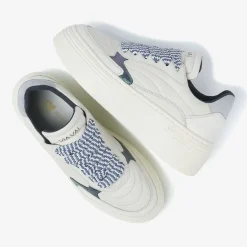 blauwe via vai lage sneakers isa josie