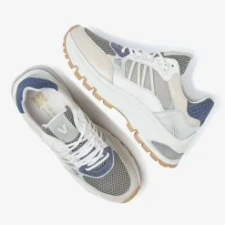 blauwe via vai lage sneakers liz dae