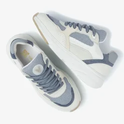 blauwe via vai lage sneakers vic celia
