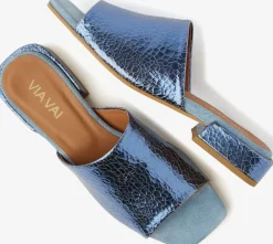 blauwe via vai slippers gigi luna