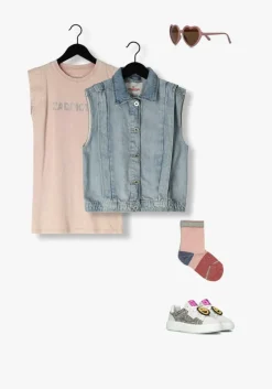 blauwe vingino gilet taira