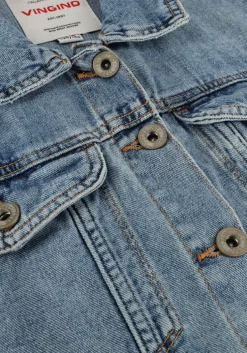 blauwe vingino gilet tiana