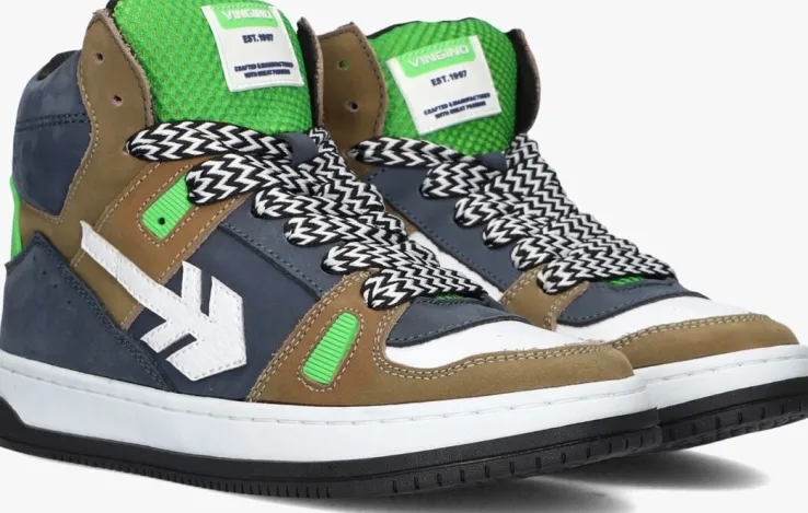 blauwe vingino hoge sneakers kevin hi