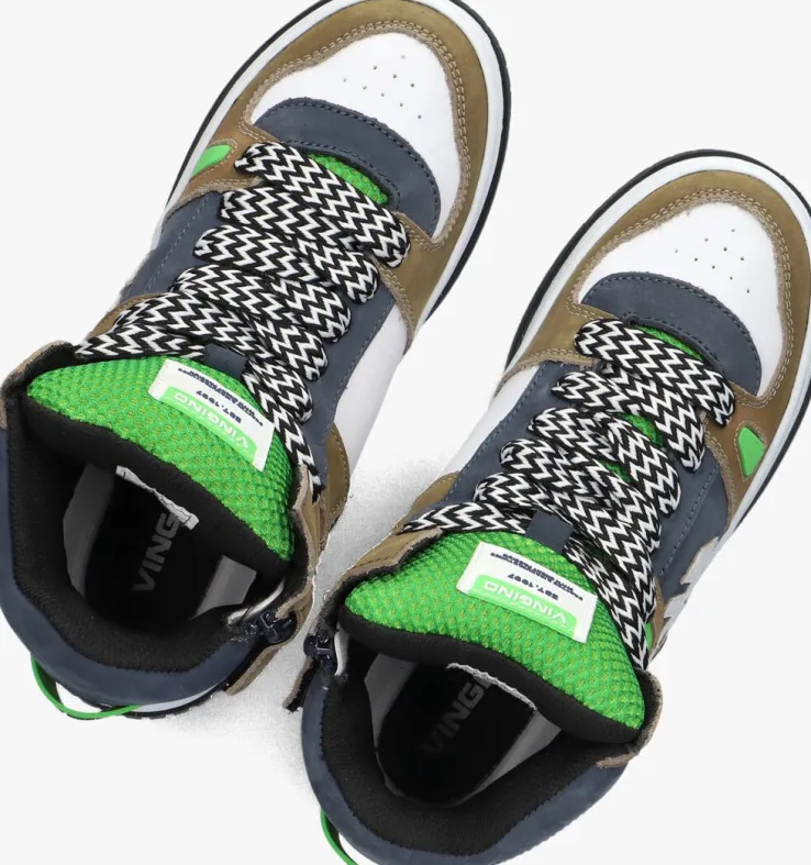 blauwe vingino hoge sneakers kevin hi