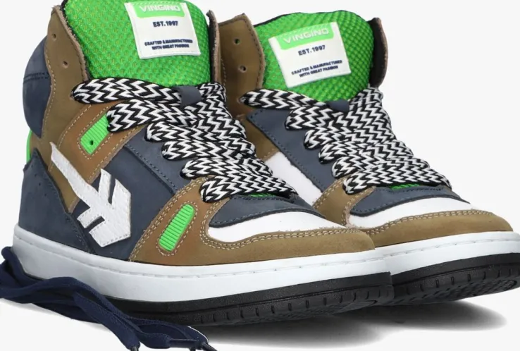 blauwe vingino hoge sneakers kevin hi