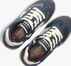 blauwe vingino lage sneakers vin825182
