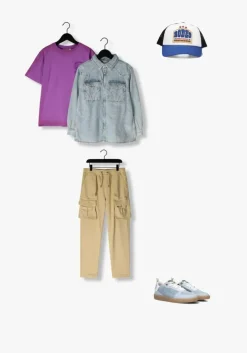 blauwe vingino lage sneakers vin825112