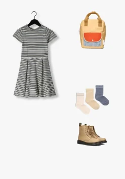 blauwe vingino mini jurk pemily