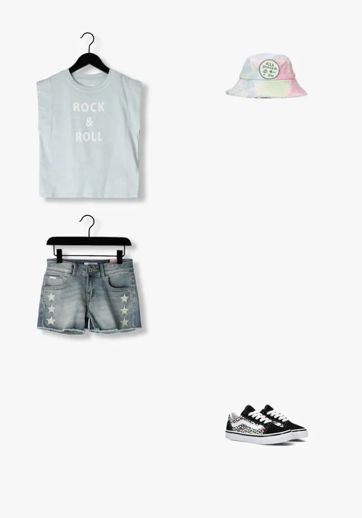 blauwe vingino shorts dafina star